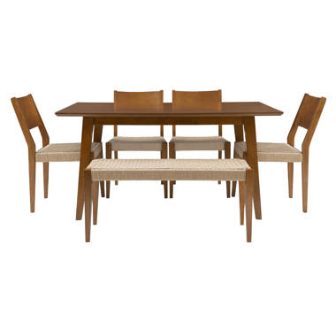 Weston solid best sale wood dining table